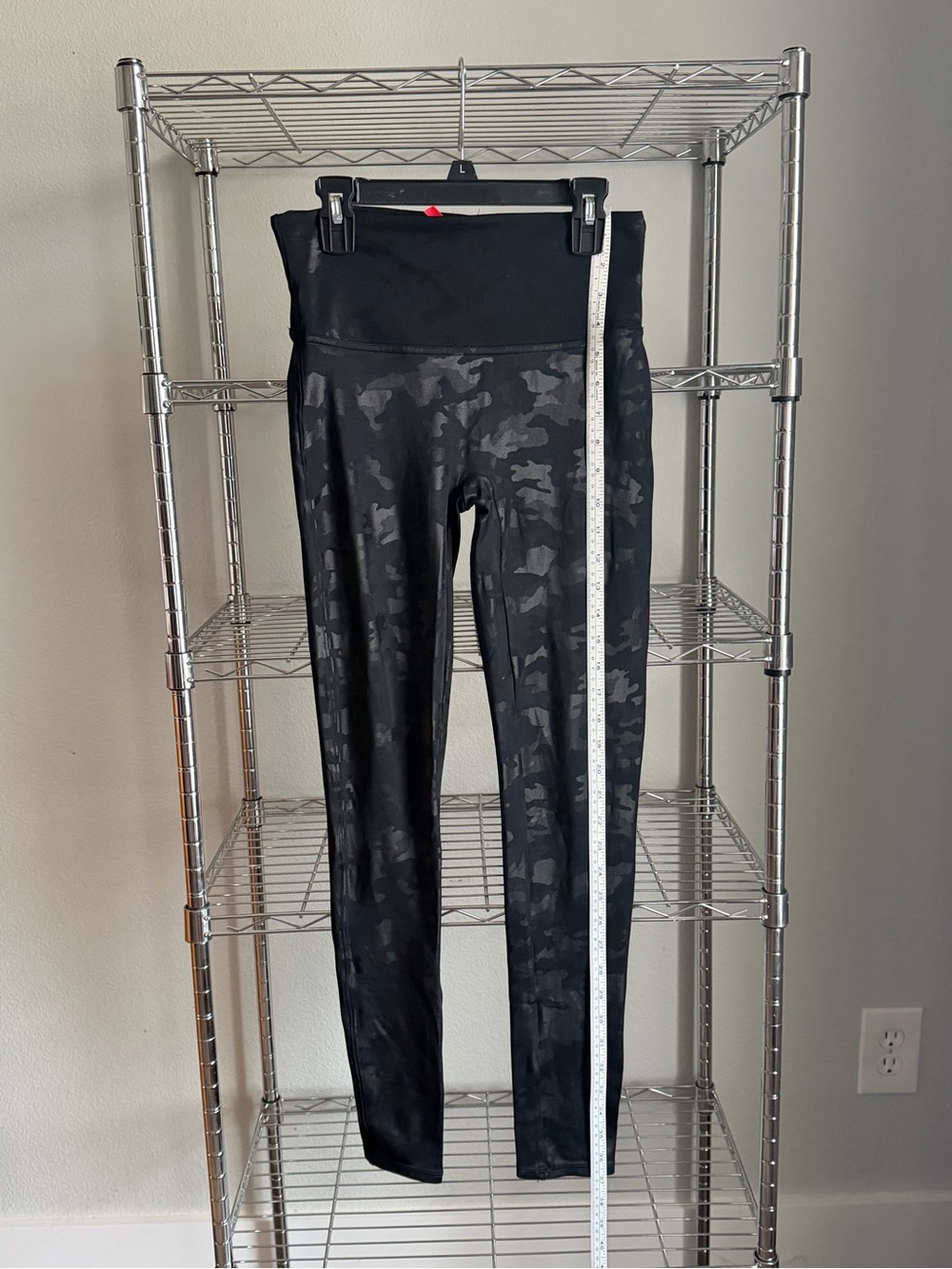 SPANX Black Camo High-Rise Leggings